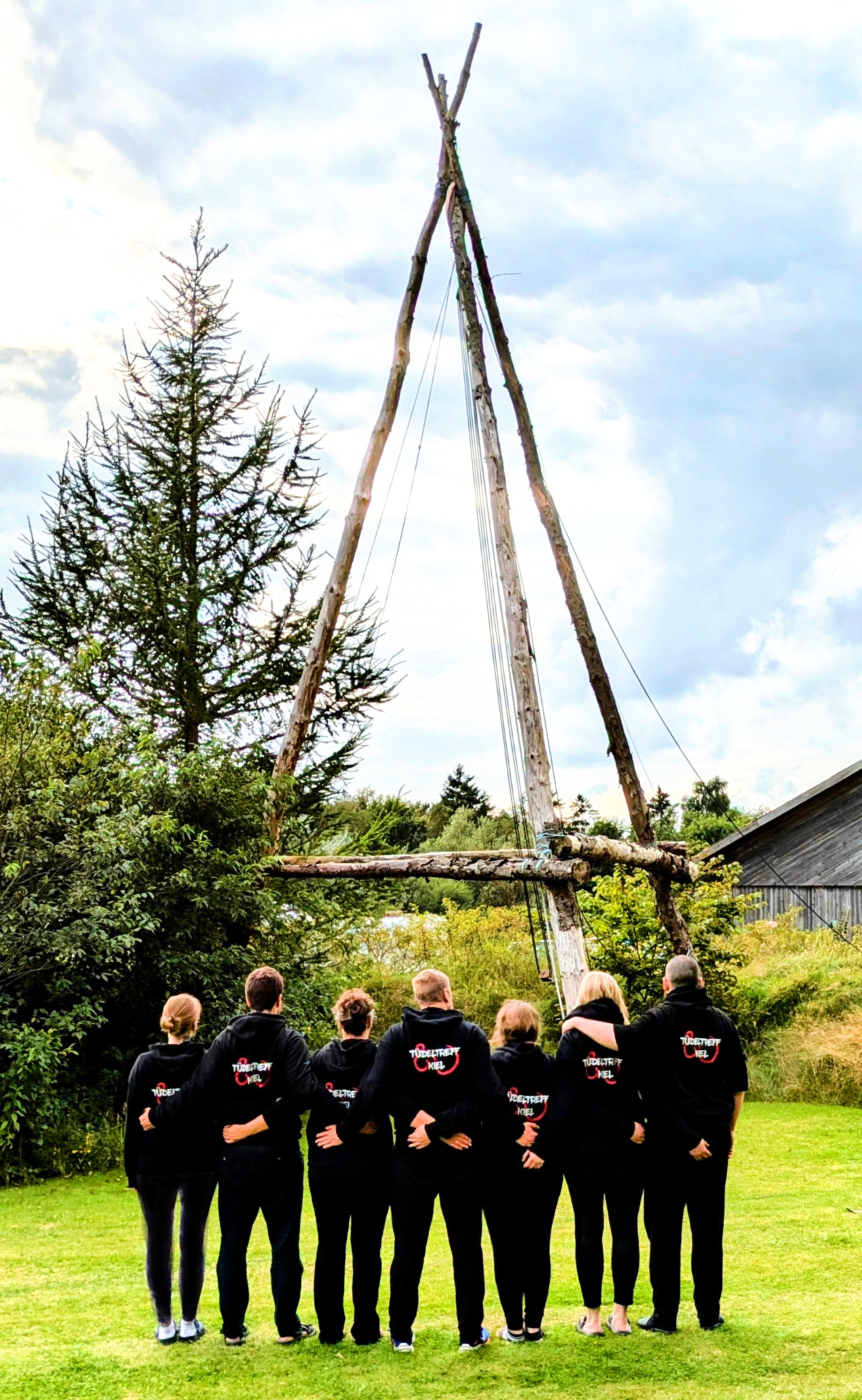 das Team zusammen in Dänemark