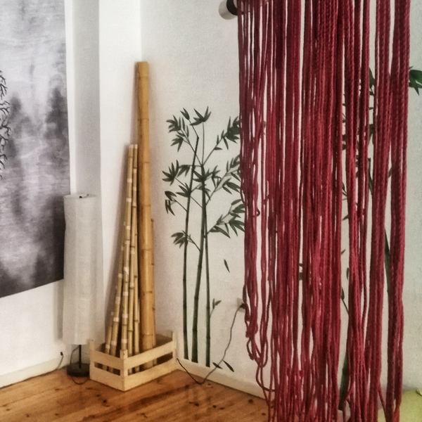 Bambus und Seile
